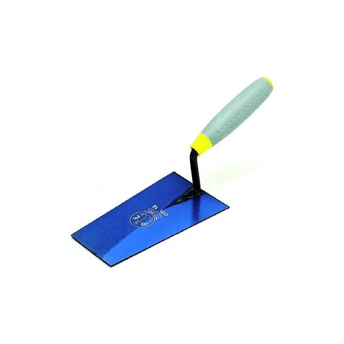 Cazzuola modello Svizzero punta quadra manico GOMMA  CM 18